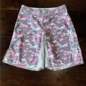 Redline Gear Swim Trunks Board Shorts Men’s 32 PINK/GRAY/WHITE Camo print